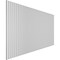 Ekena Millwork 48H x 1T Adjustable PVC Slat Wall Panel Kit w/ 1W Slats, Unfinished contains 42 Slats SWP84X48X1000UN - alternate 3
